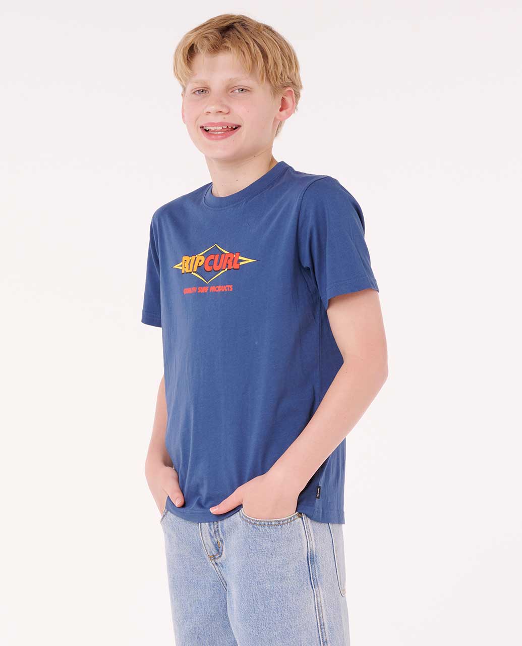 Rip Curl Kids Surf Revival Logo Tee - Boys (8-16 years)