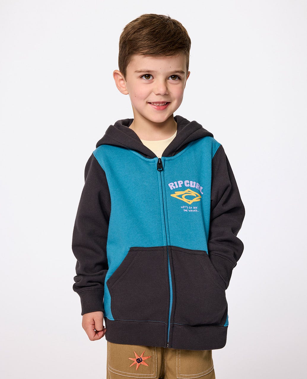 Rip Curl Kids Wave Dayz Zip Through Fleece - Boys (1-8 years)