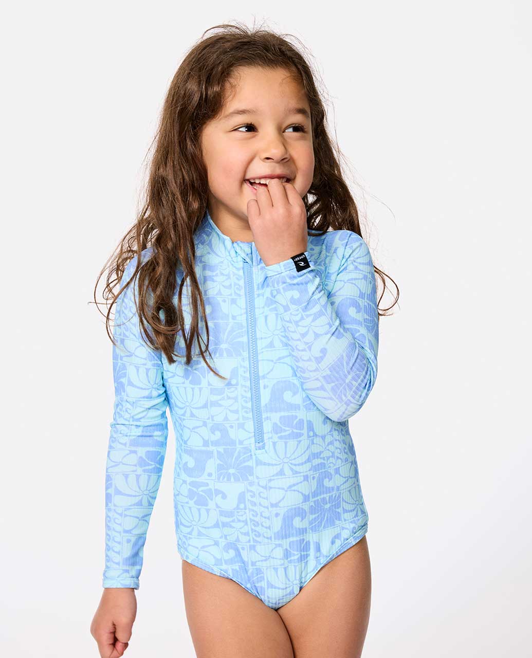 Rip Curl Kids Artist Of The Search Oceanic Long Sleeve Surf Suit Swimsuit - Girls (1-8 years)