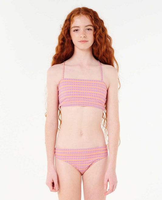 Rip Curl Kids Neon Isles Plaid Bikini - Girl (8-14 years)