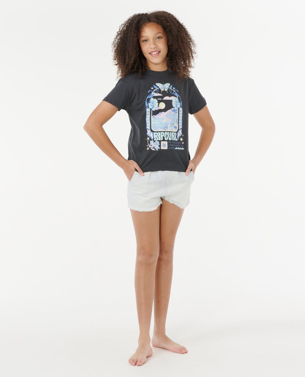Rip Curl Kids Sunset Skies Art Tee - Girls (8-16 years)
