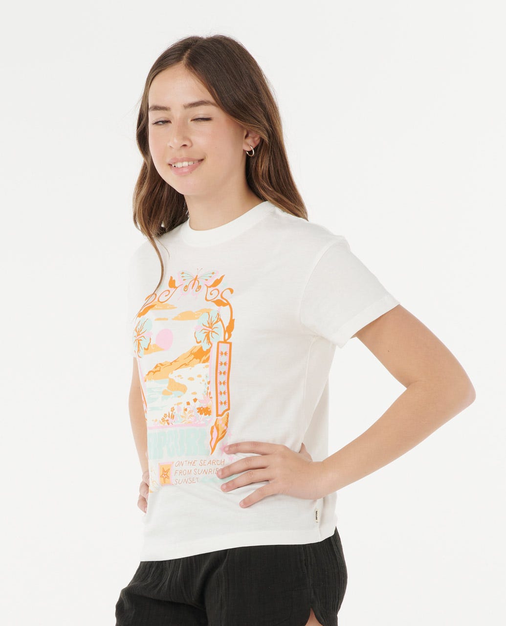 Rip Curl Kids Sunset Skies Art Tee - Girls (8-16 years)