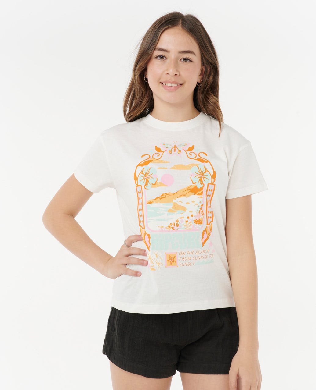 Rip Curl Kids Sunset Skies Art Tee - Girls (8-16 years)