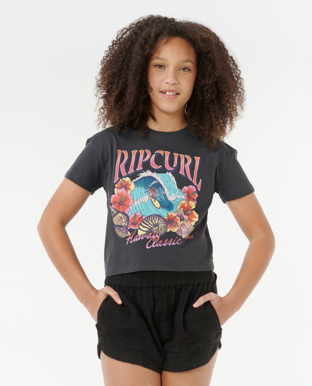 Rip Curl Kids Hawaii Classic Crop Tee - Girls (8-16 years)