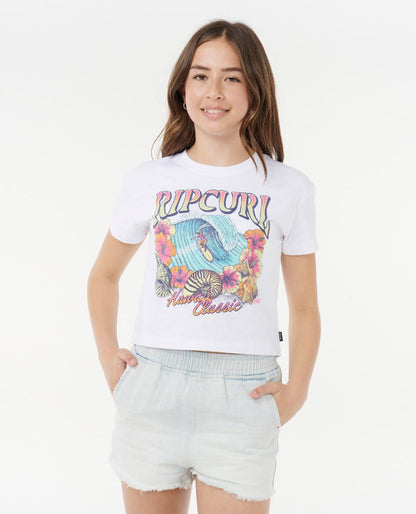 Rip Curl Kids Hawaii Classic Crop Tee - Girls (8-16 years)
