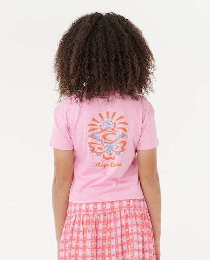Rip Curl Kids Sunset Skies Crop Tee - Girls (8-16 years)