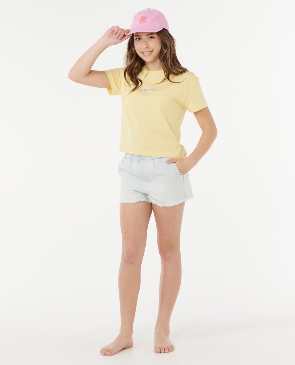 Rip Curl Kids Sunset Skies Crop Tee - Girls (8-16 years)