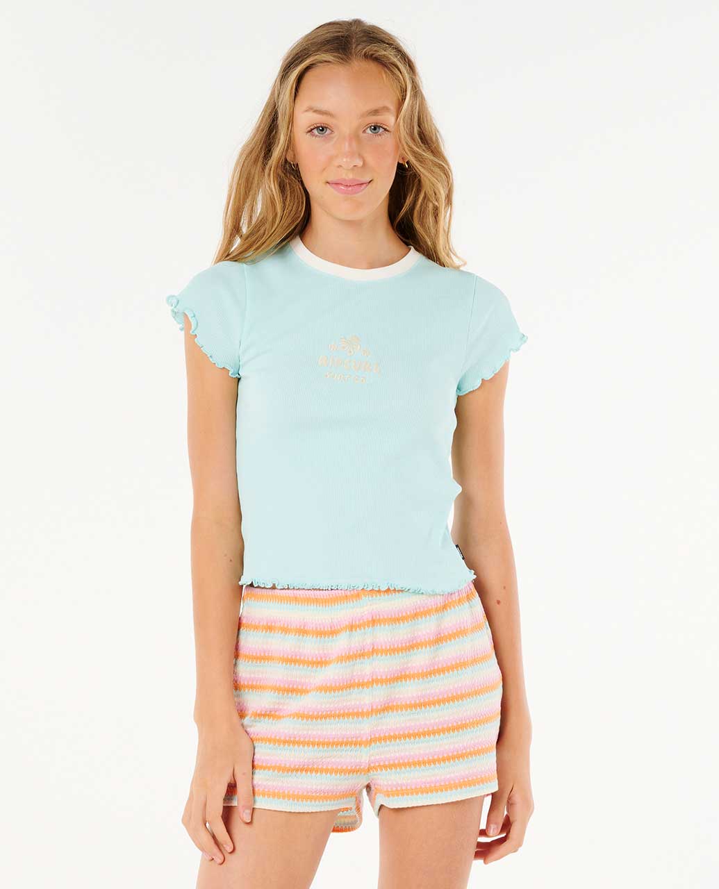 Rip Curl Kids Neon Isles Rib Tee - Girl (8-14 years)