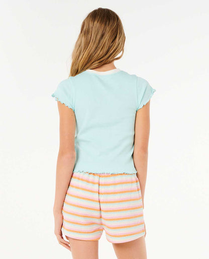 Rip Curl Kids Neon Isles Rib Tee - Girl (8-14 years)