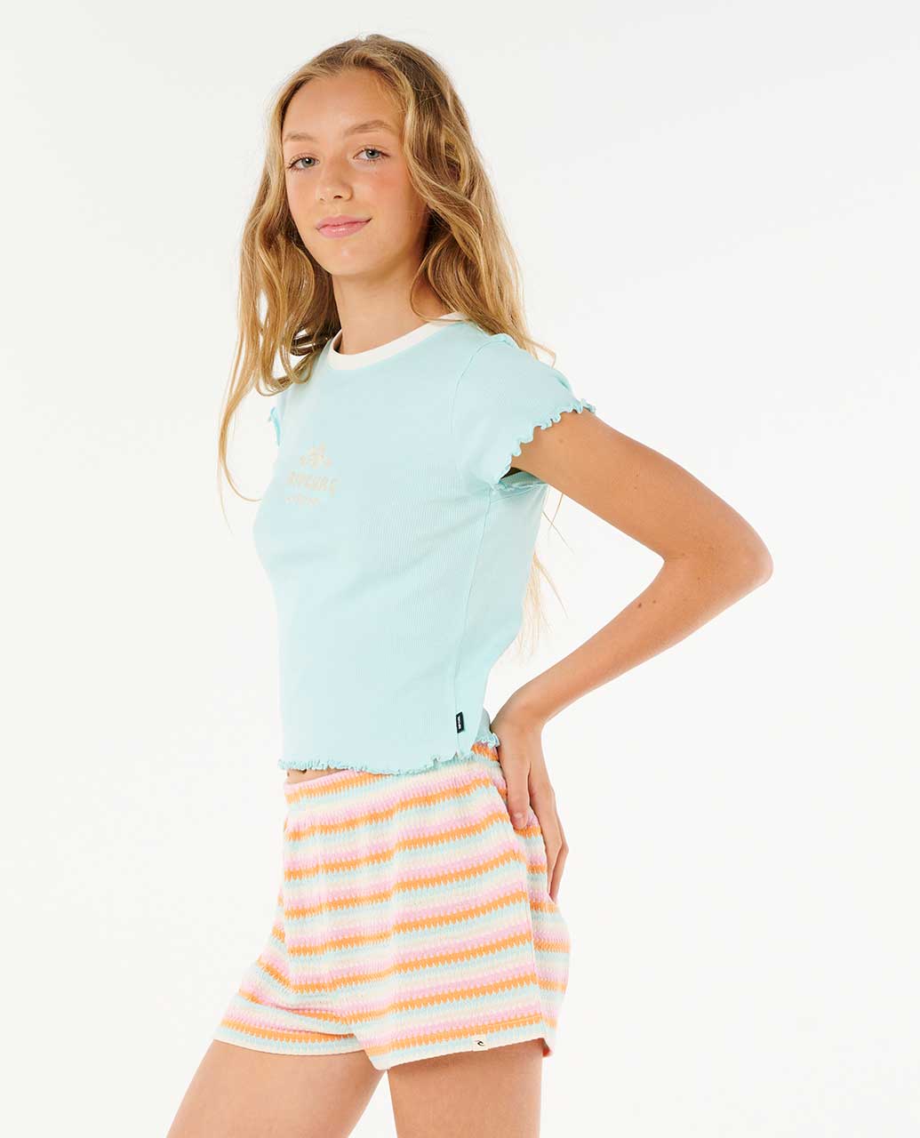 Rip Curl Kids Neon Isles Rib Tee - Girl (8-14 years)