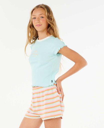 Rip Curl Kids Neon Isles Rib Tee - Girl (8-14 years)