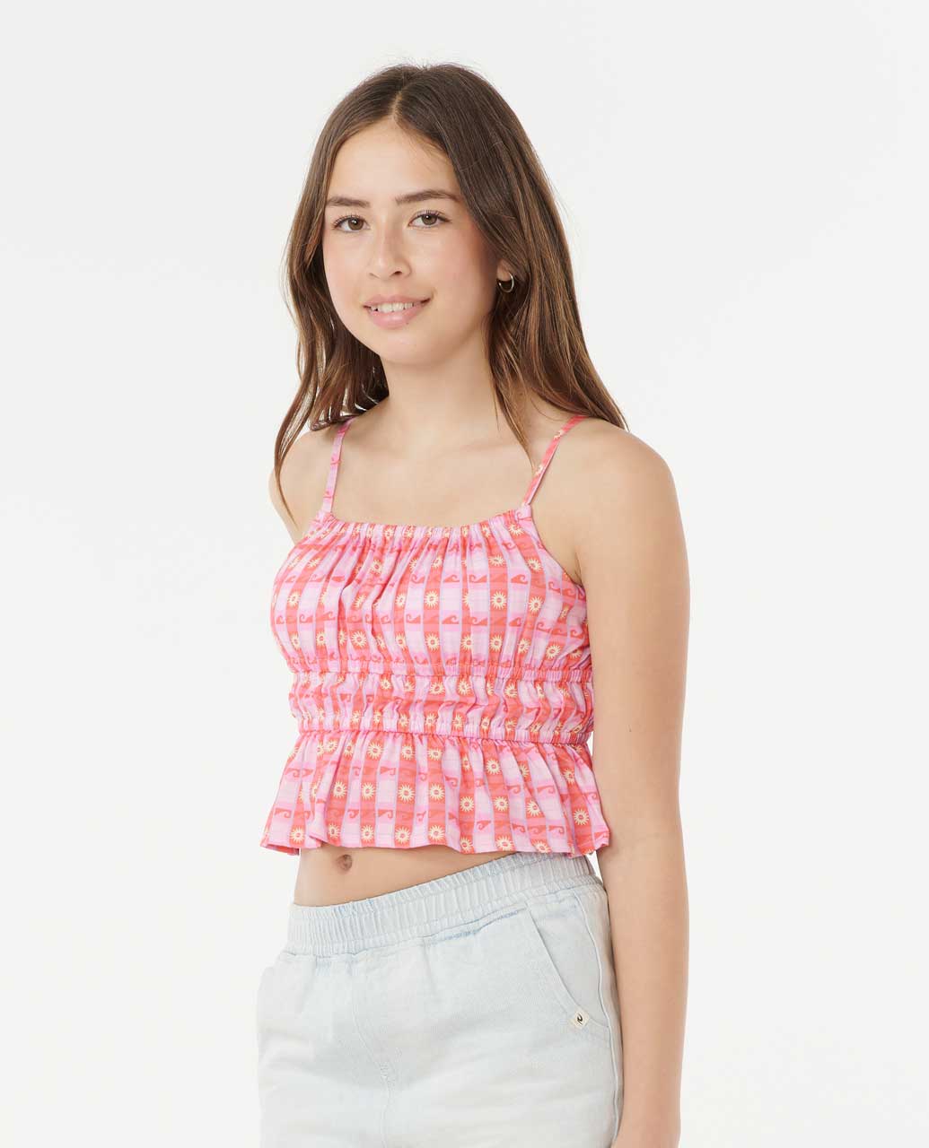 Rip Curl Kids Sunset Check Cami - Girls (8-14 years)