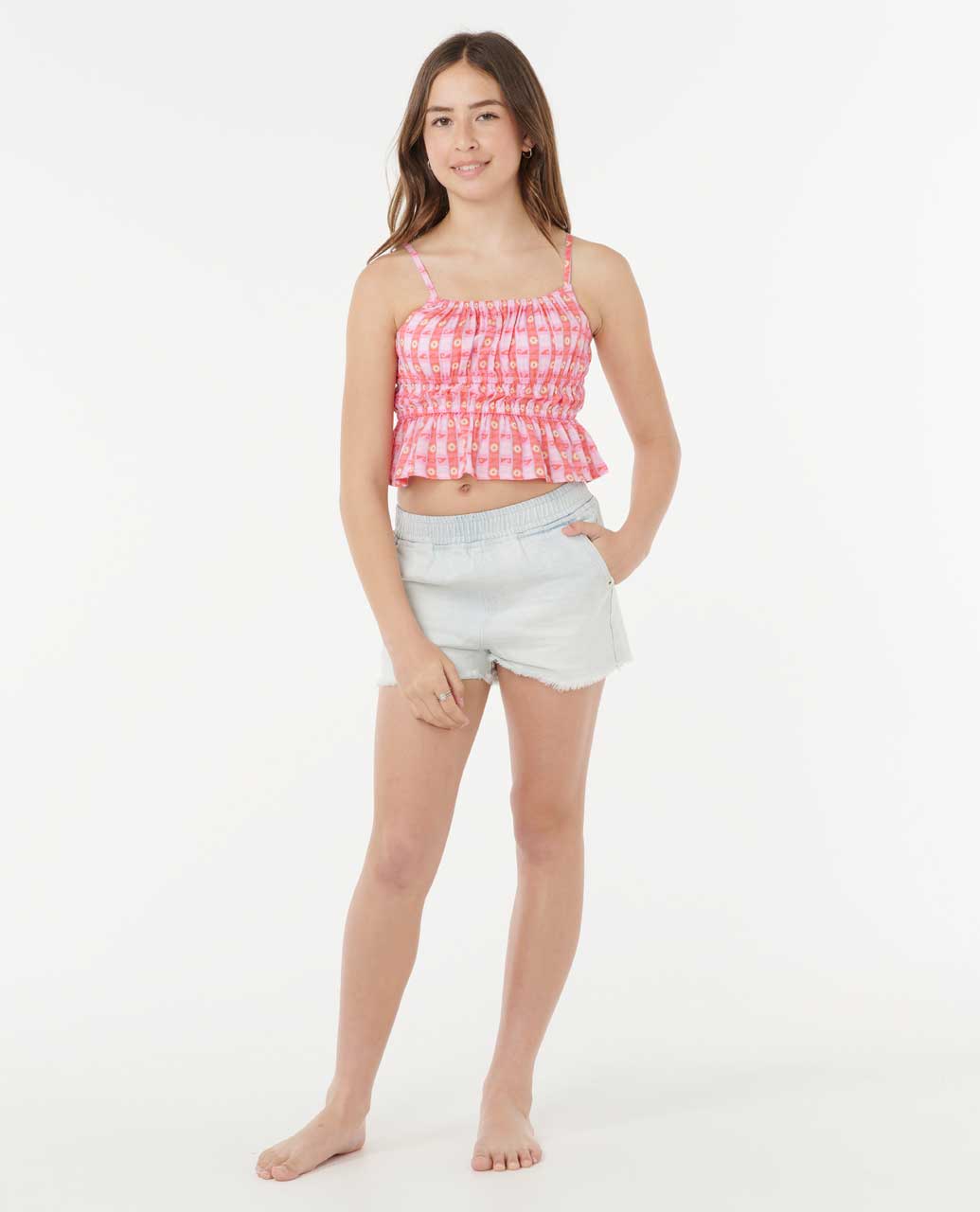 Rip Curl Kids Sunset Check Cami - Girls (8-14 years)