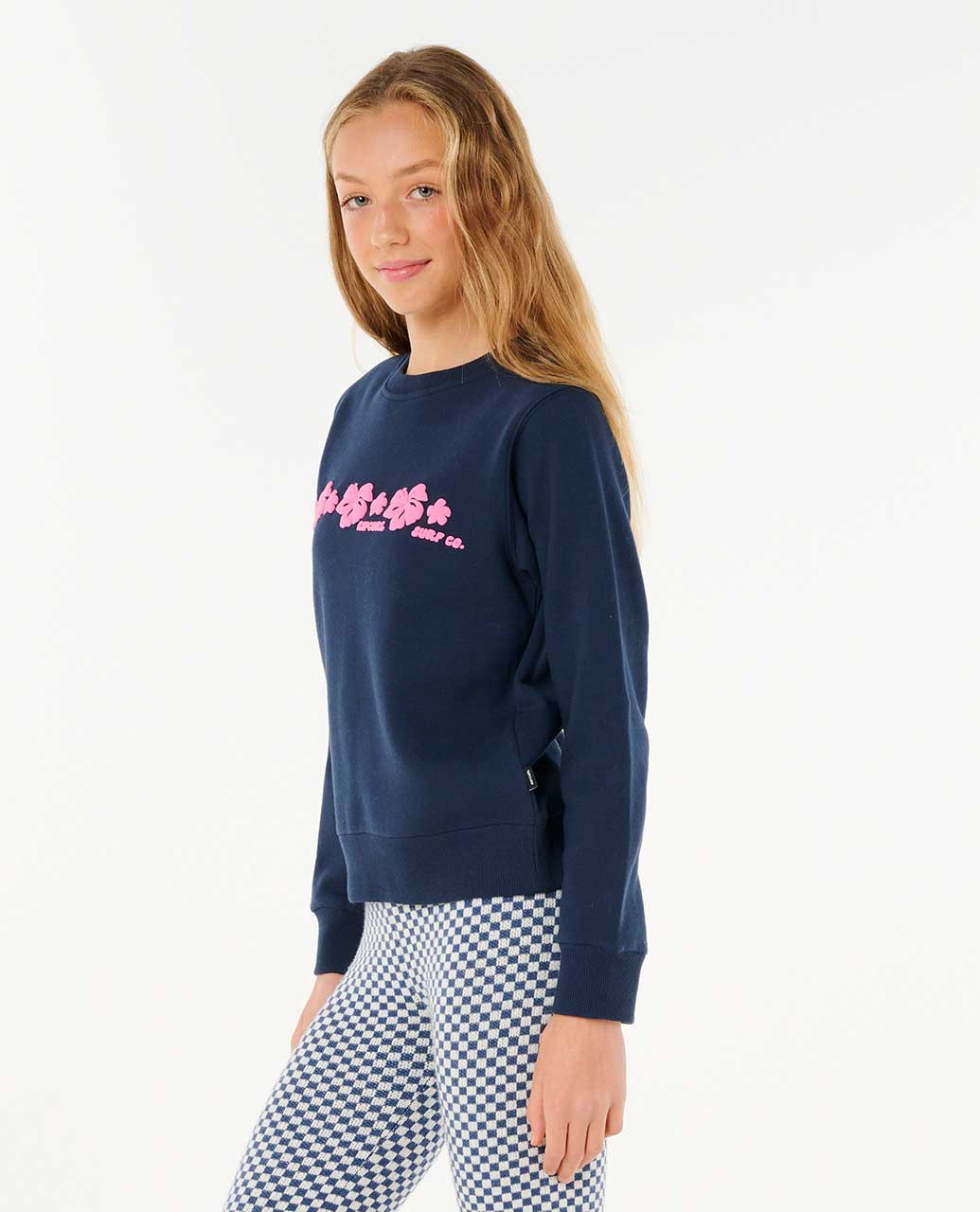 Rip Curl Kids Neon Isles Hibiscus Crew - Girl (8-14 years)