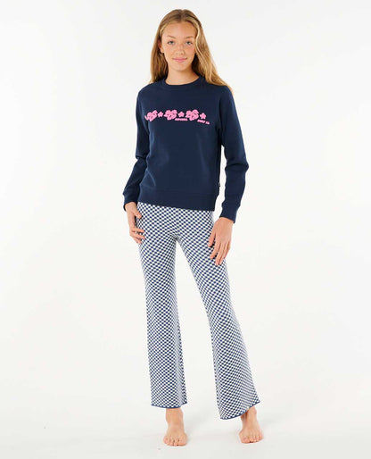 Rip Curl Kids Neon Isles Hibiscus Crew - Girl (8-14 years)