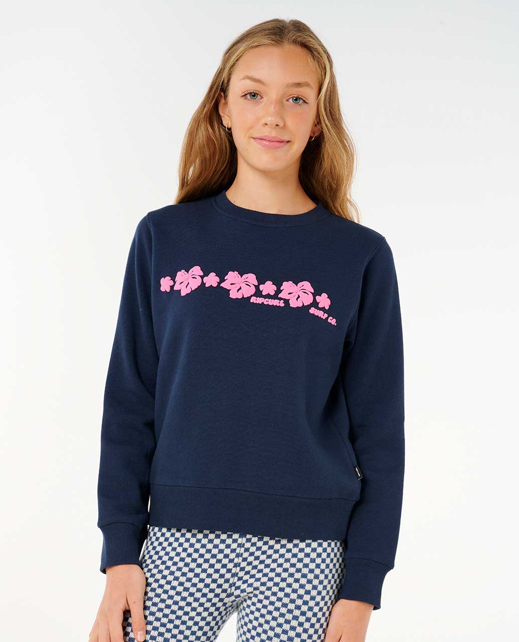 Rip Curl Kids Neon Isles Hibiscus Crew - Girl (8-14 years)