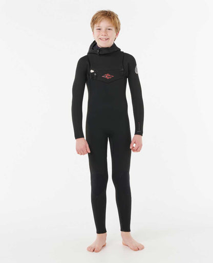 Rip Curl Kids Kids Dawn Patrol 5/4 Chest Zip Hooded Fullsuit Wetsuit
