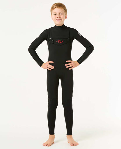 Rip Curl Kids Kids Dawn Patrol 4/3 Chest Zip Steamer