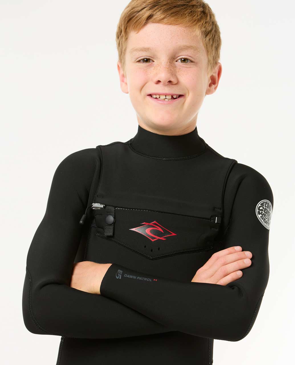 Rip Curl Kids Kids Dawn Patrol 4/3 Chest Zip Steamer