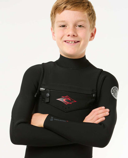 Rip Curl Kids Kids Dawn Patrol 4/3 Chest Zip Steamer