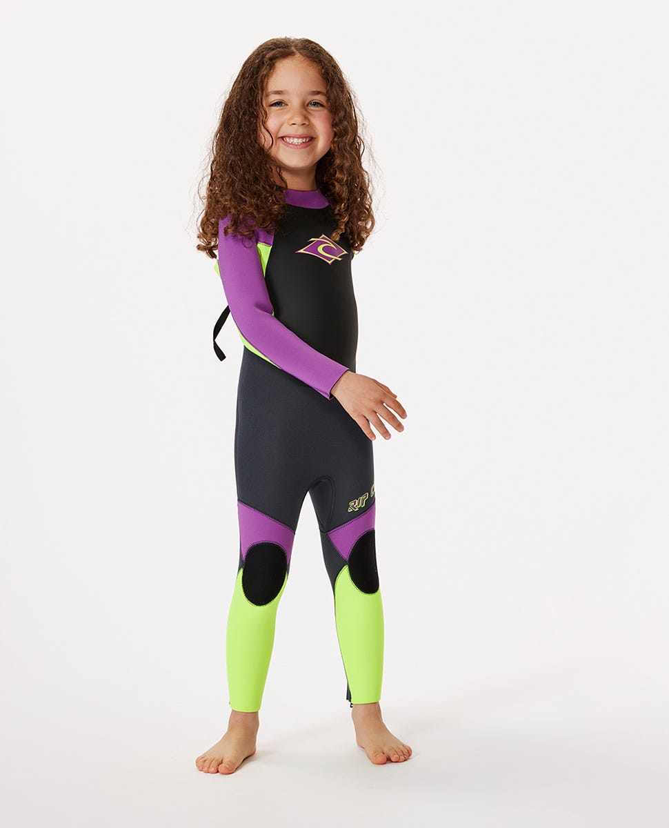 Rip Curl Kids Groms Omega 4/3 Back Zip Fullsuit Wetsuit