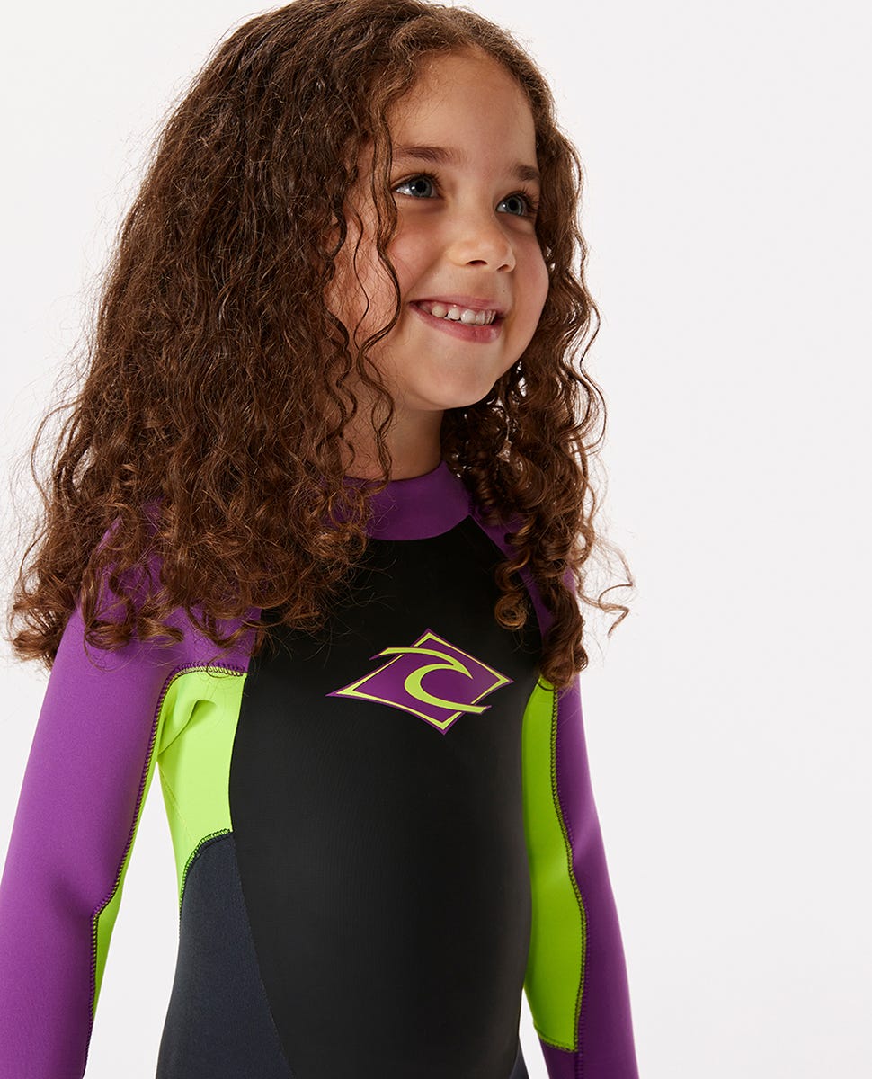 Rip Curl Kids Groms Omega 4/3 Back Zip Fullsuit Wetsuit