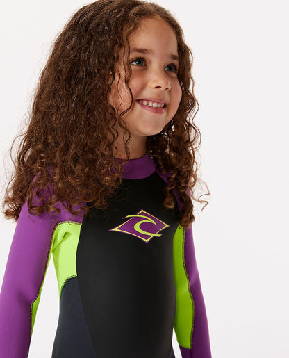 Rip Curl Kids Groms Omega 4/3 Back Zip Fullsuit Wetsuit