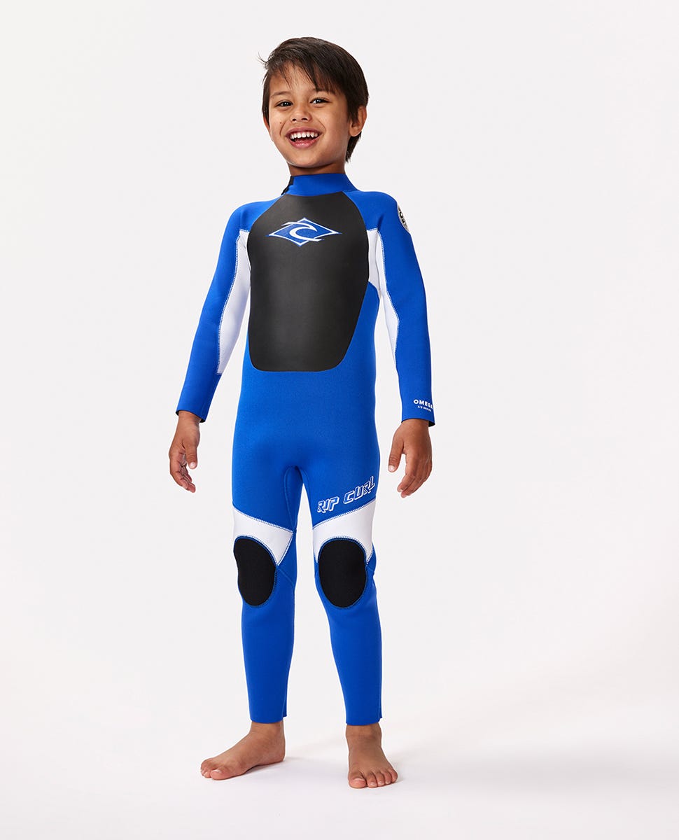 Rip Curl Kids Groms Omega 4/3 Back Zip Fullsuit Wetsuit