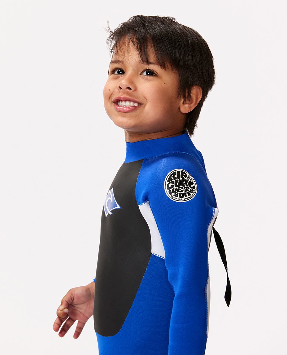 Rip Curl Kids Groms Omega 4/3 Back Zip Fullsuit Wetsuit