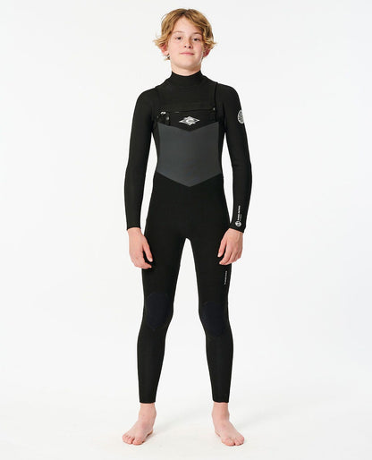 Rip Curl Kids Junior Dawn Patrol Chest Zip 3/2 Wetsuit