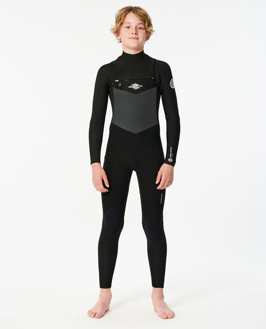 Rip Curl Kids Junior Dawn Patrol Chest Zip 3/2 Wetsuit