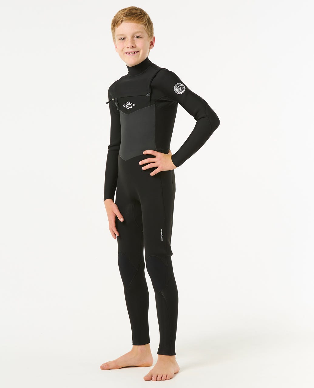 Rip Curl Kids Junior Dawn Patrol Chest Zip 4/3 Wetsuit