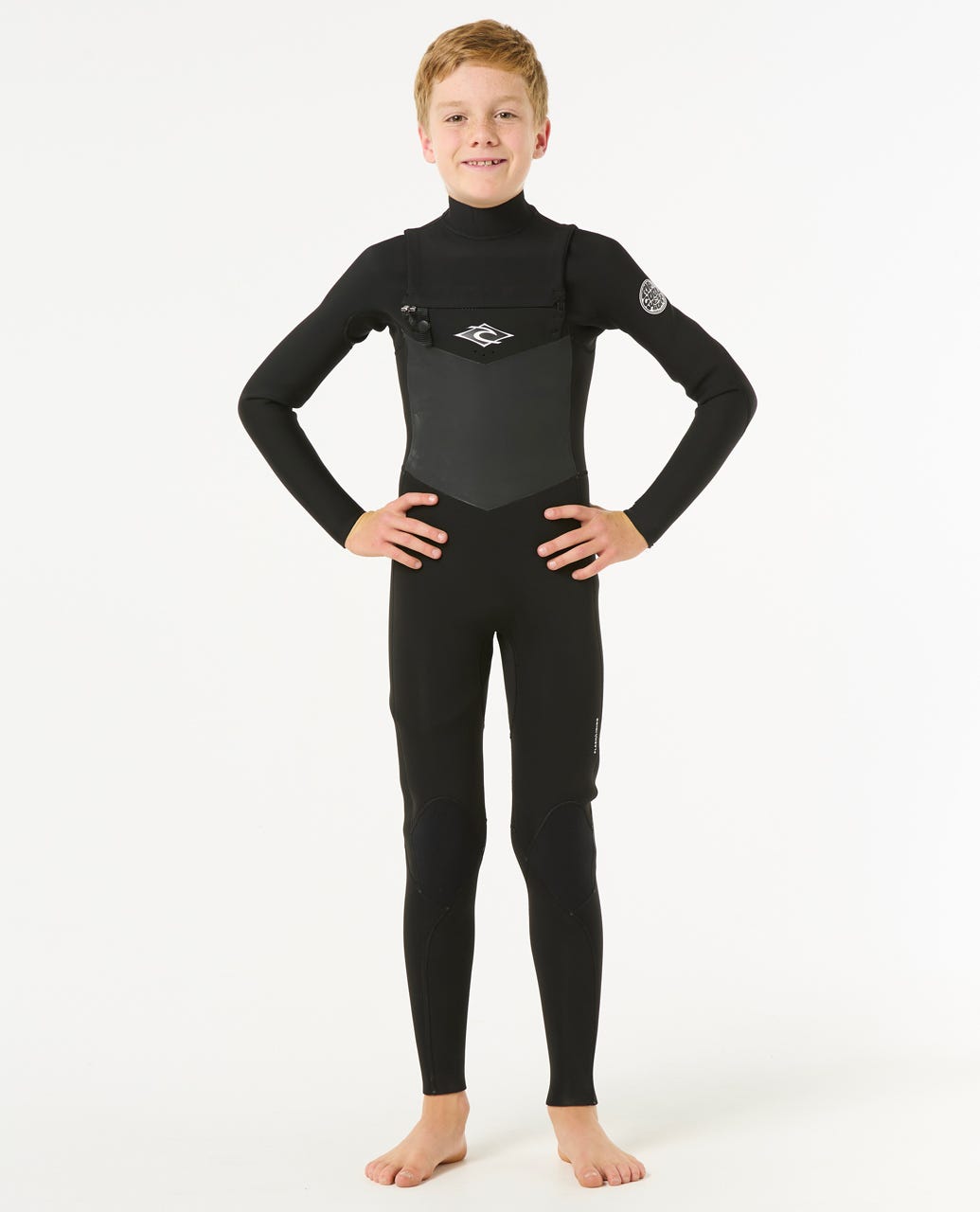 Rip Curl Kids Junior Dawn Patrol Chest Zip 4/3 Wetsuit