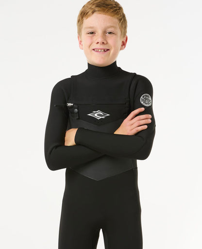 Rip Curl Kids Junior Dawn Patrol Chest Zip 4/3 Wetsuit