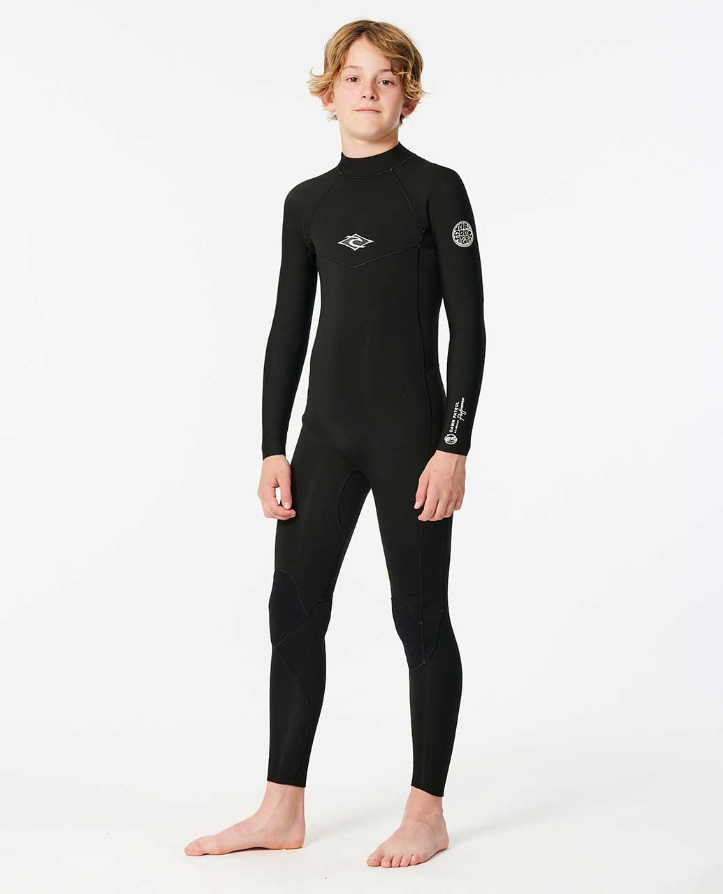 Rip Curl Kids Junior Dawn Patrol Back Zip 3/2  Fullsuit Wetsuit
