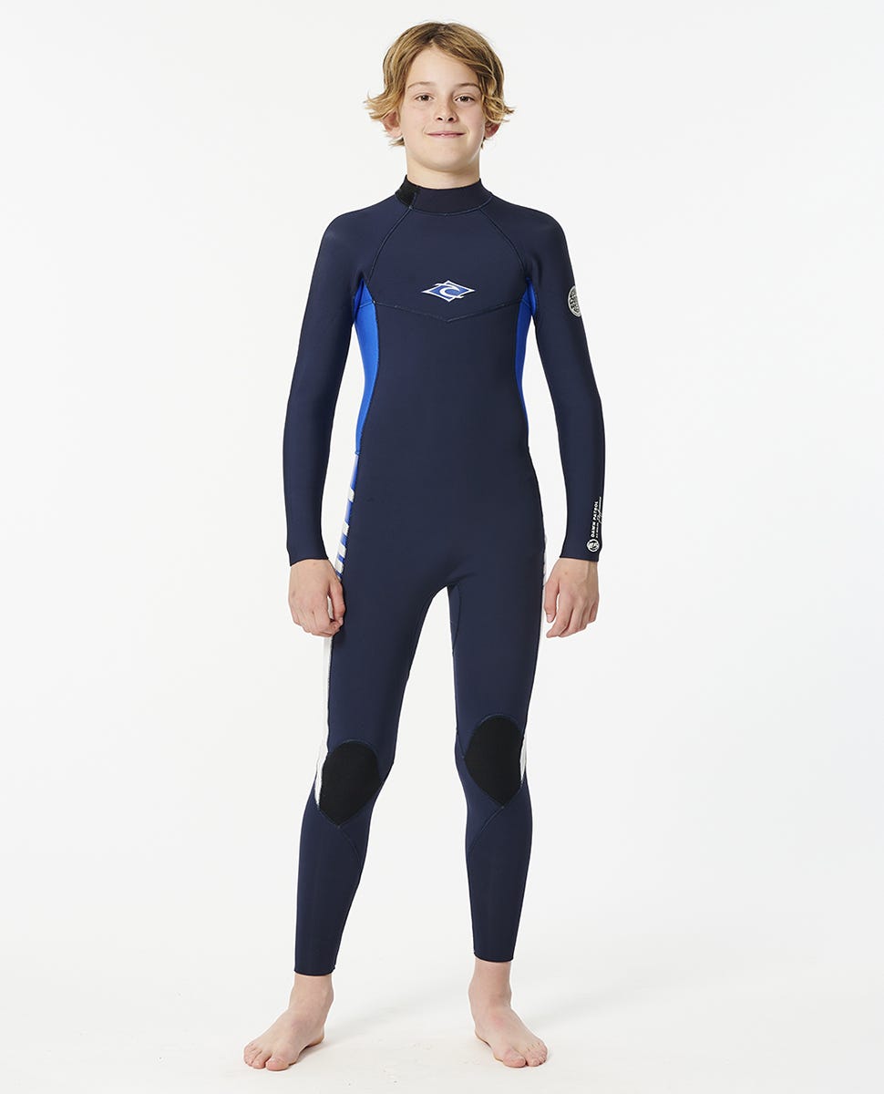 Rip Curl Kids Junior Dawn Patrol Back Zip 3/2  Fullsuit Wetsuit
