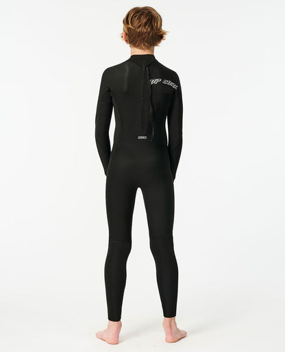 Rip Curl Kids Junior Dawn Patrol Back Zip 4/3 Fullsuit Wetsuit