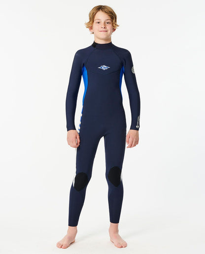 Rip Curl Kids Junior Dawn Patrol Back Zip 4/3 Fullsuit Wetsuit