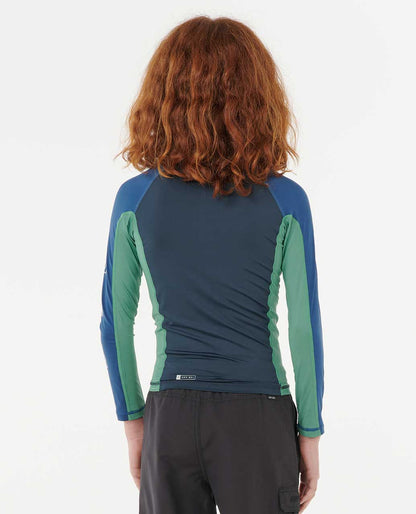 Rip Curl Kids Tropic Daze UPF Long Sleeve Zip Through Rash Guard - Boys (8-16 years)
