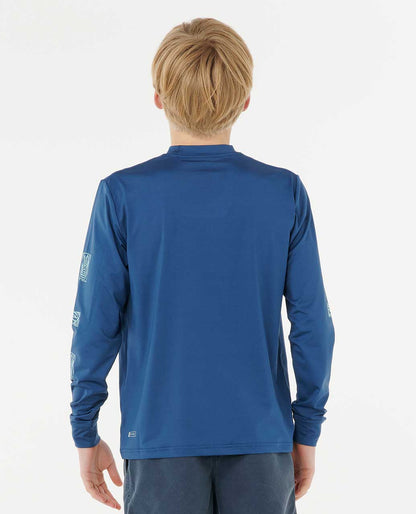 Rip Curl Kids Tropic Daze UPF Long Sleeve Rash Guard - Boys (8-16 years)