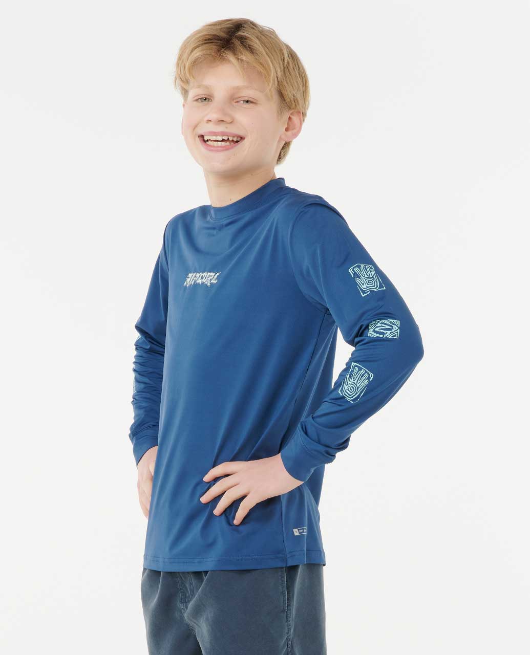 Rip Curl Kids Tropic Daze UPF Long Sleeve Rash Guard - Boys (8-16 years)