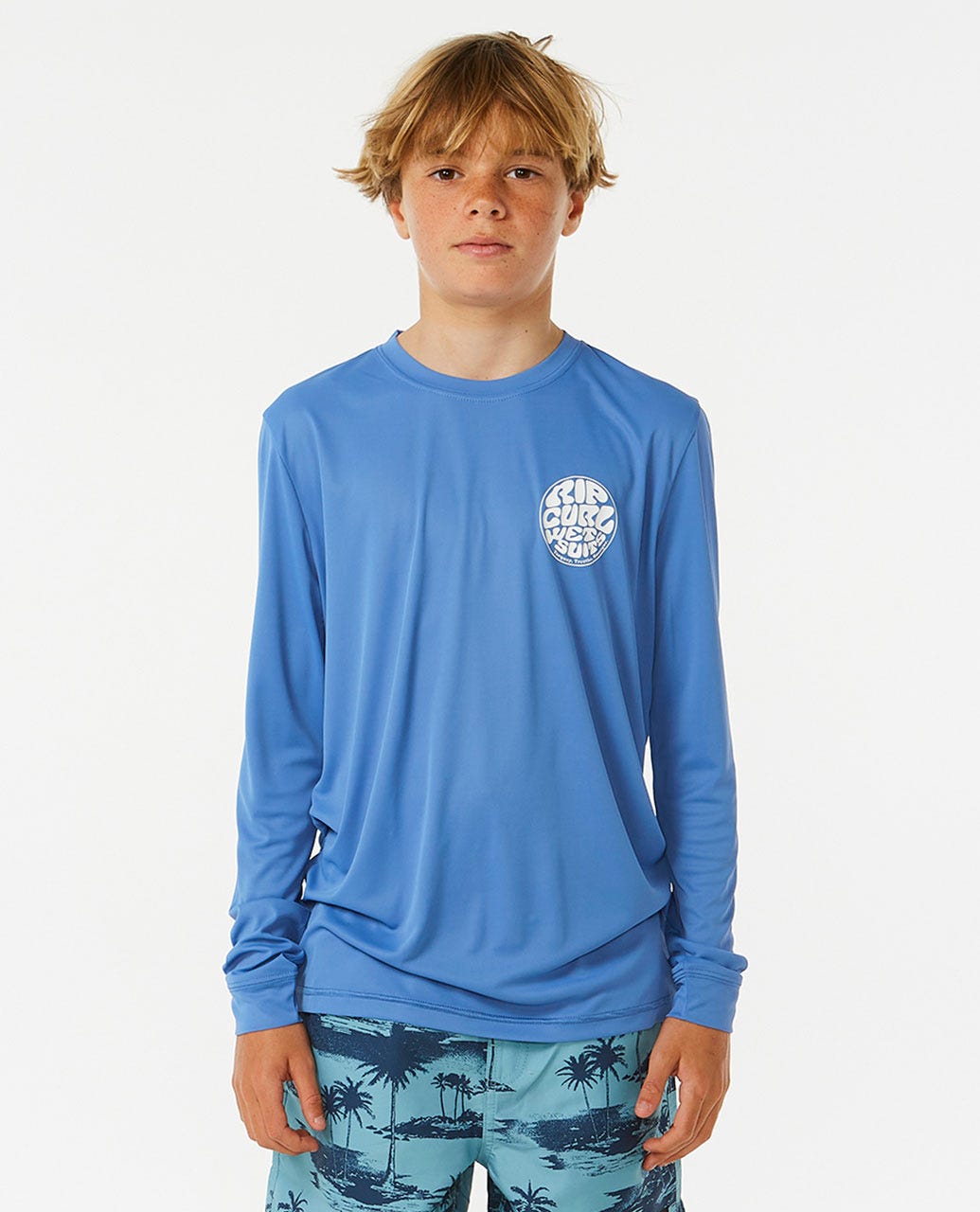 Rip Curl Kids Icons Surflite UV Long Sleeve Rash Vest - Boys (8-16 years)