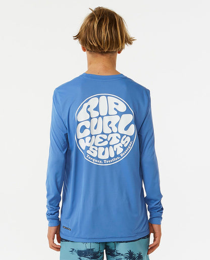 Rip Curl Kids Icons Surflite UV Long Sleeve Rash Vest - Boys (8-16 years)