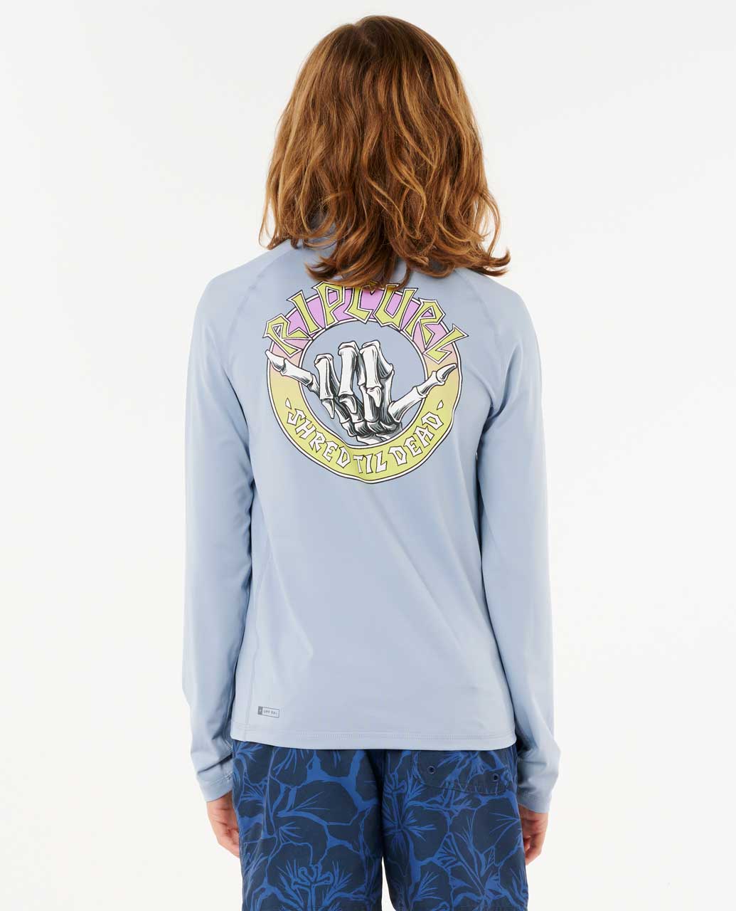 Rip Curl Kids Shred Shakka UPF 50 Long Sleeve Rash Guard- Boys (8-16 years)
