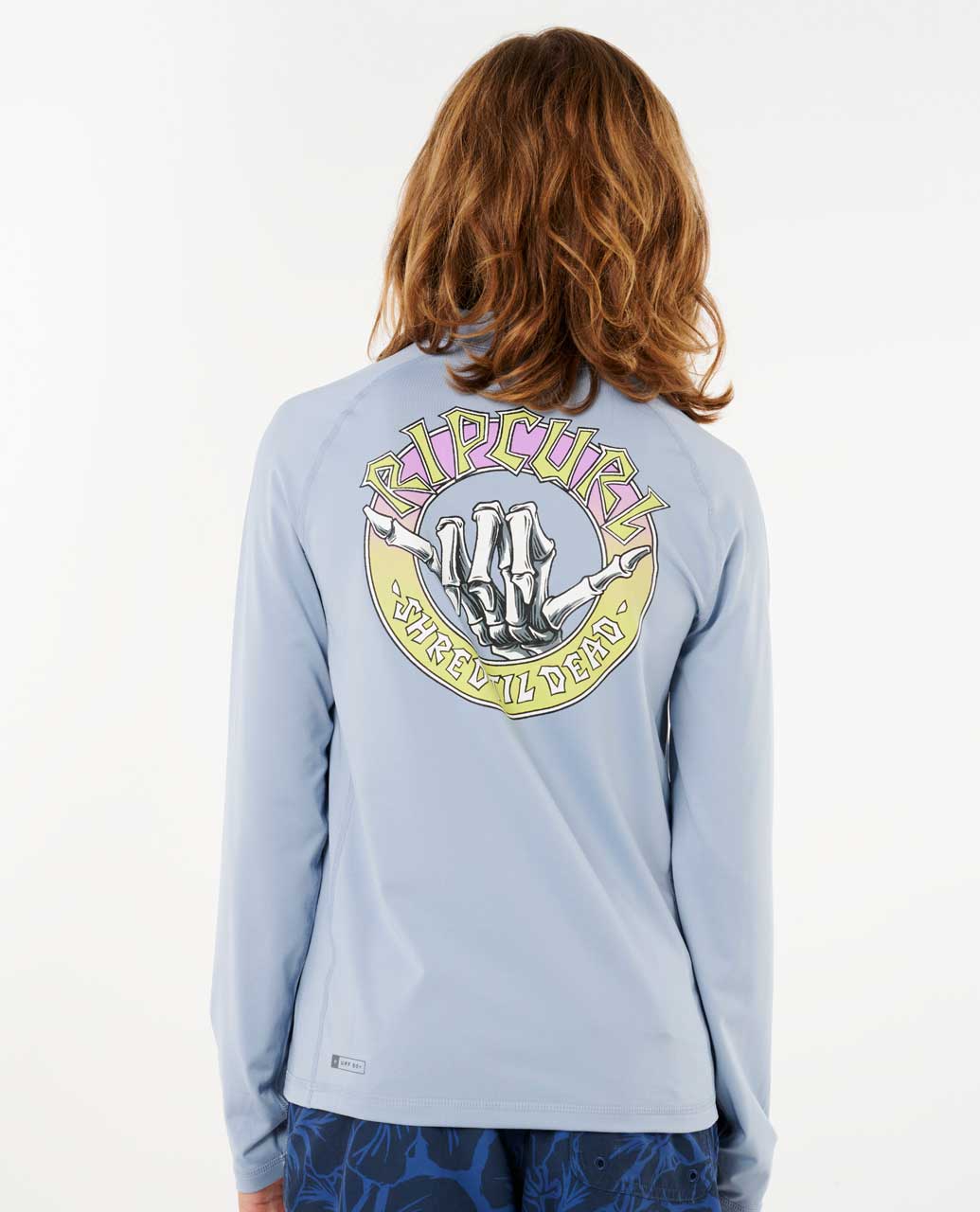 Rip Curl Kids Shred Shakka UPF 50 Long Sleeve Rash Guard- Boys (8-16 years)