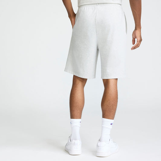 Platinum Silver Heather 9" Lightweight Lounge Shorts, C Patch Logo