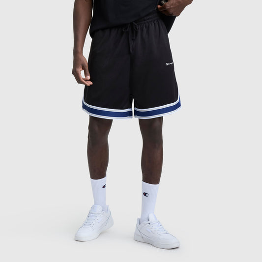 Black 10" Gridiron Reversible Short, Script Logo