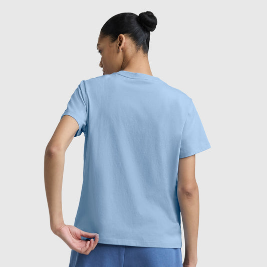Placid Blue Blurred Roses Graphic T-Shirt