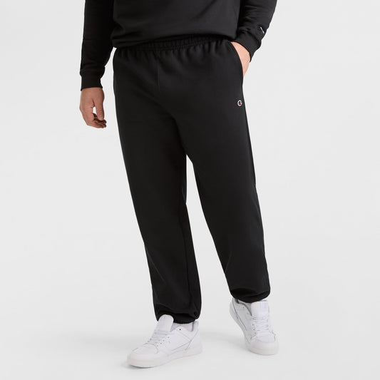 Black Powerblend Sweatpants, Cinched Hem - Big & Tall
