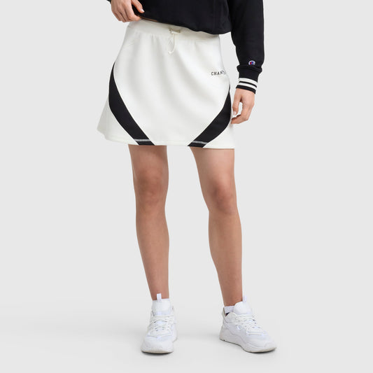 Unbleached Cotton Endzone Color Block Skirt